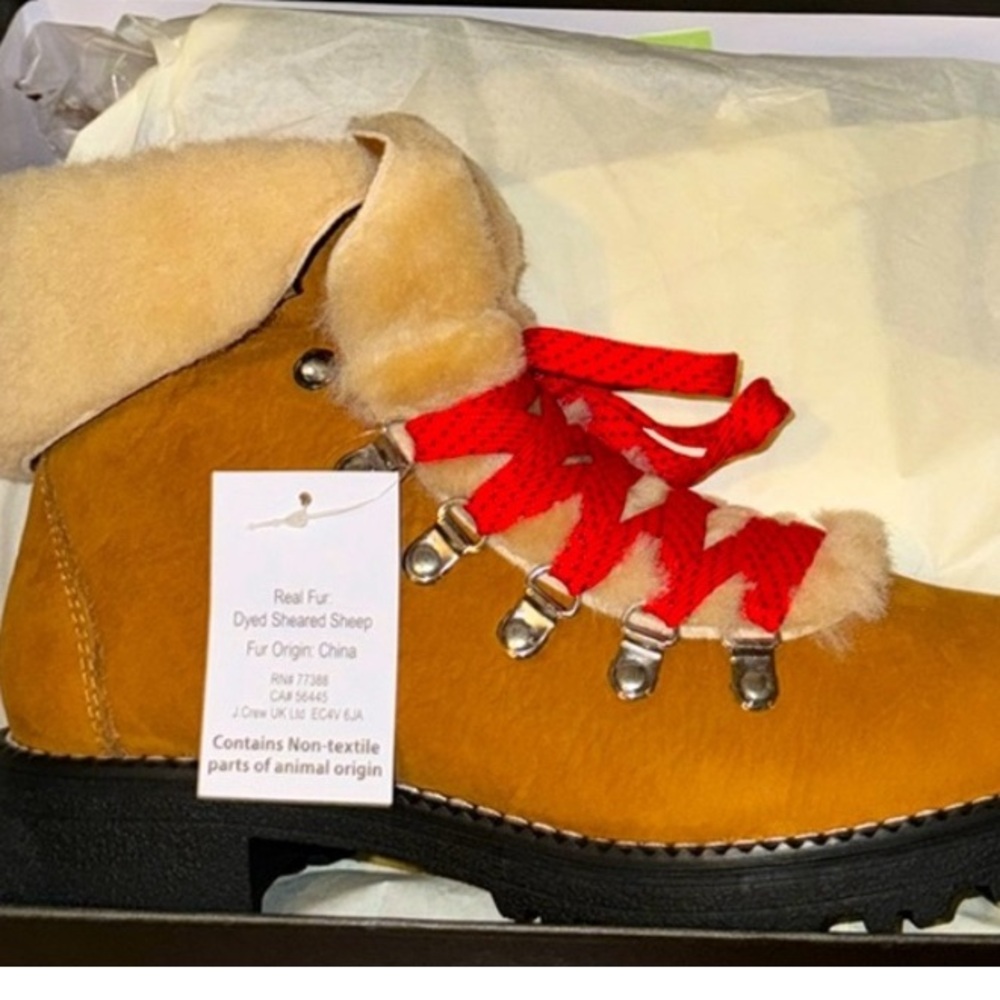 Brand new JCREW Sherpa lined boots. Does not come with box.